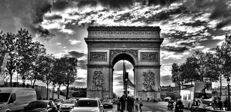 Arco do Triunfo Paris França turismo marco cultura sucesso símbolo historia férias torre estrutura arquitetura famoso memorial estrada cidade monumento francês urbano france turista champs europa europeu capital histórico destino construção arco