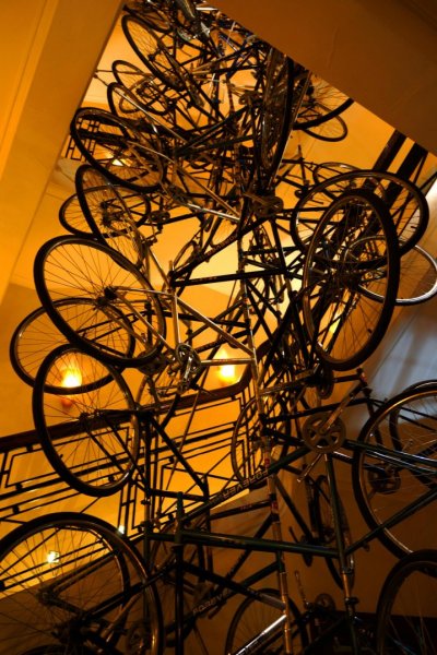 Escultura de bicicletas