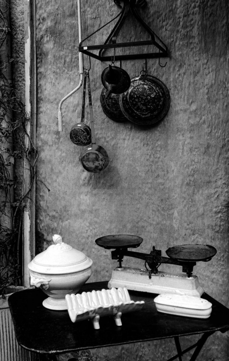 utensílios Utencílios cozinha balança antigo velho vintage detalhe parede 