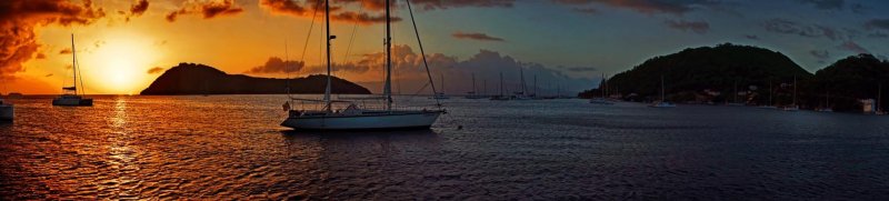 Mar barco por do sol entardecer amanhecer paisagem por-do-sol viagem ancora ancorado