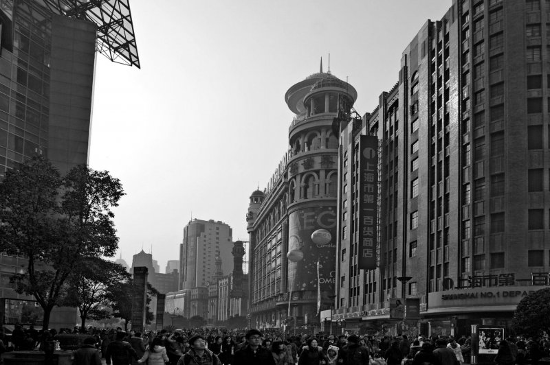 China shanghai  centro asia metrópole metropolitano cidade turismo rua pessoas xangai metropole