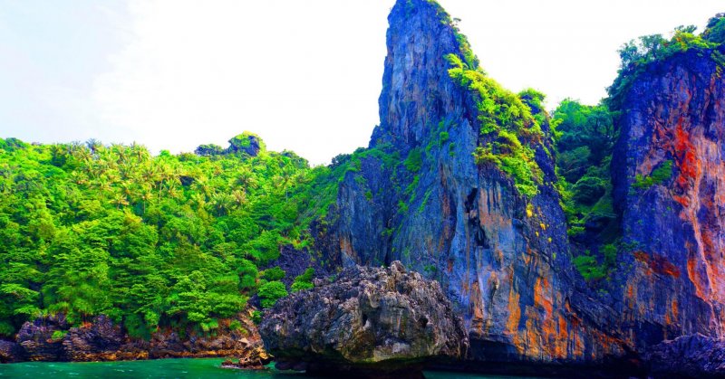 Tailândia koh phi phi Ásia férias costa tropical tailândia trópicos baía verão parque mar água destino turismo paisagem