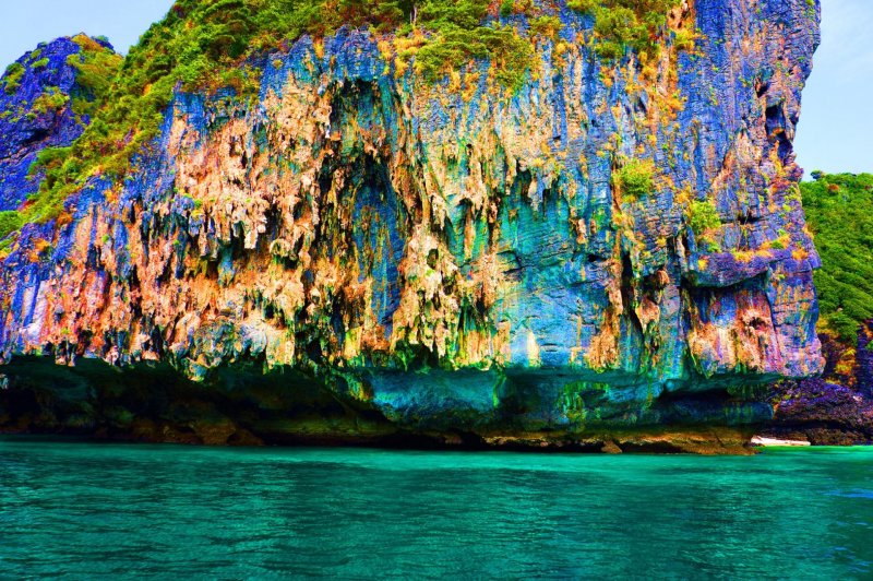 Tailândia koh phi phi Ásia férias costa tropical tailândia trópicos baía parque mar destino praia turismo paisagem