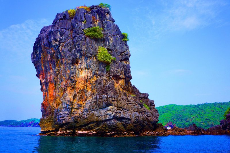 Tailândia koh phi phi Ásia férias costa tropical tailândia trópicos baía céu verão parque mar água recife destino paraíso praia  turismo paisagem