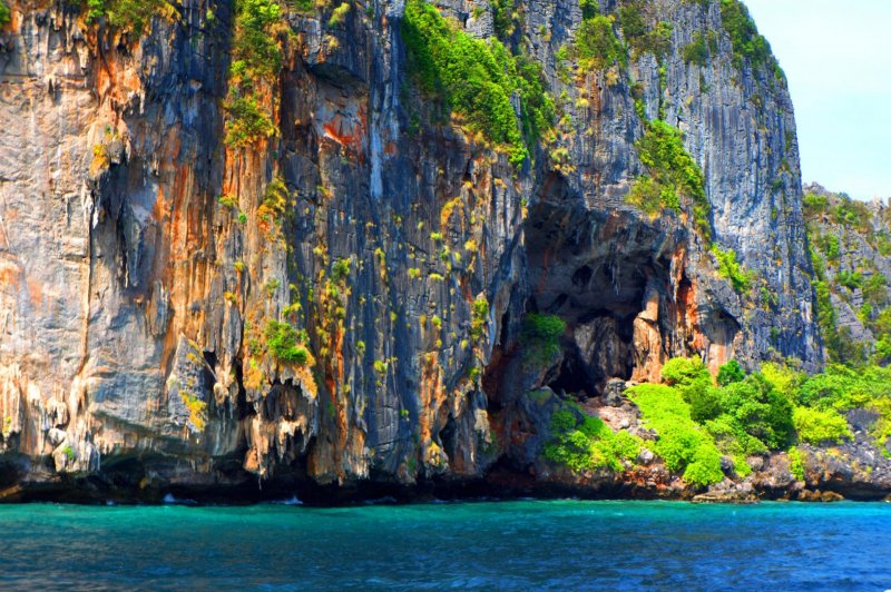 Tailândia koh phi phi Ásia férias costa tropical tailândia trópicos baía céu verão parque mar água destino paraíso praia  turismo paisagem