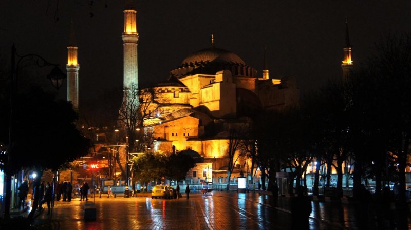 Turquia Hagia Sophia Sofia pray islam istambul histórico bizantino mesquita arquitetura grego turco museu religião noite noturno 