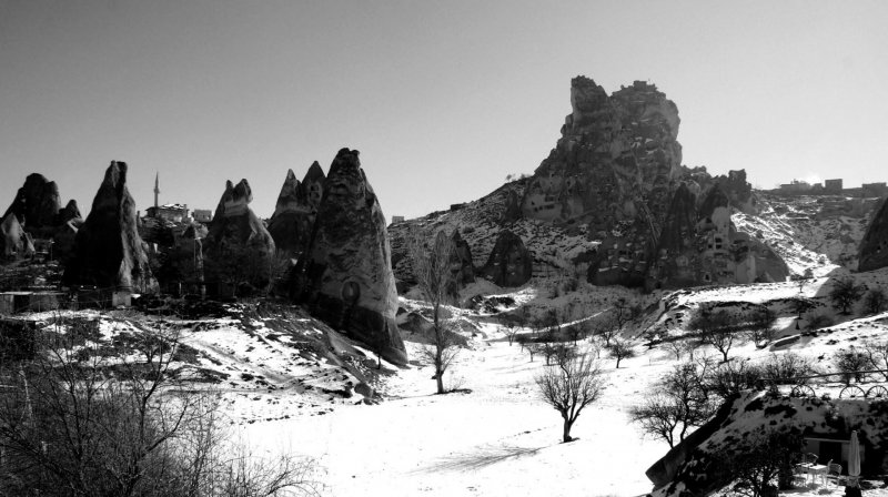 Turquia Capadócia turismo neve inverno cabanas Cappadocia capadocia 